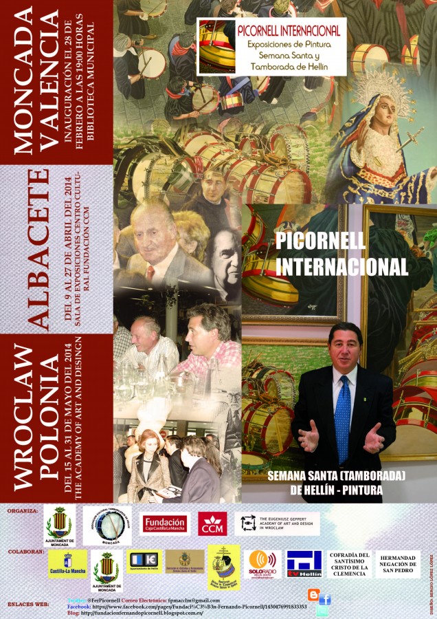 CARTEL EXPOSICIONES PICORNELL MONCADA