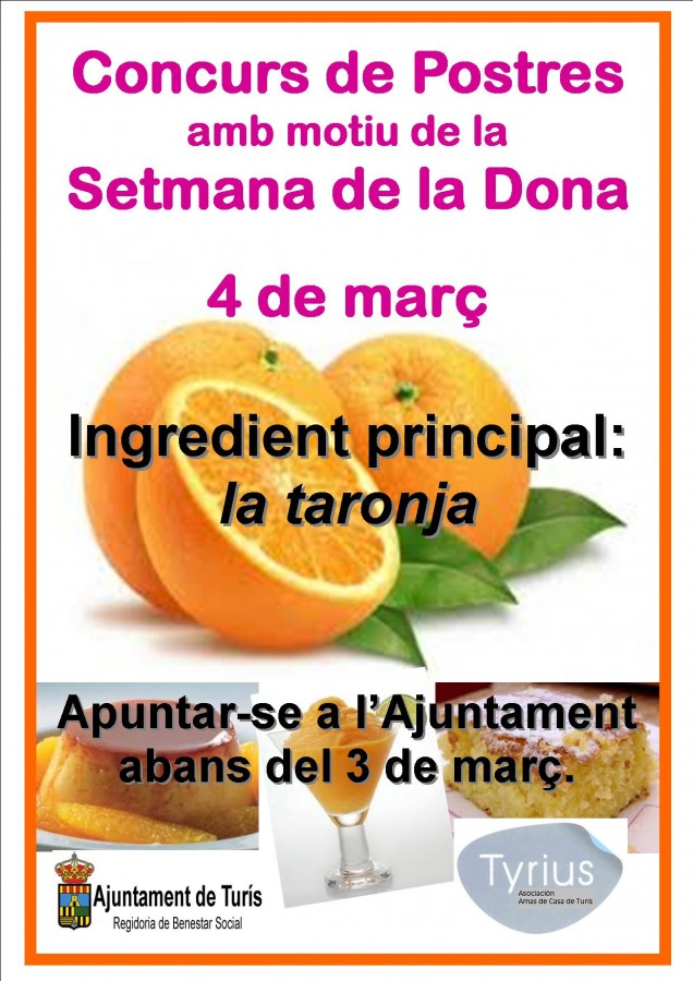 Cartel concurso postres