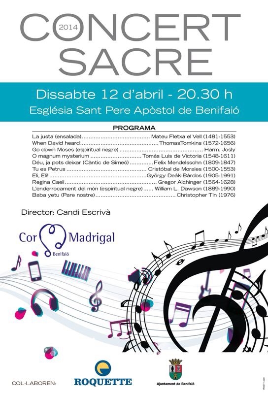 Concert abril 2014 cor madrigal