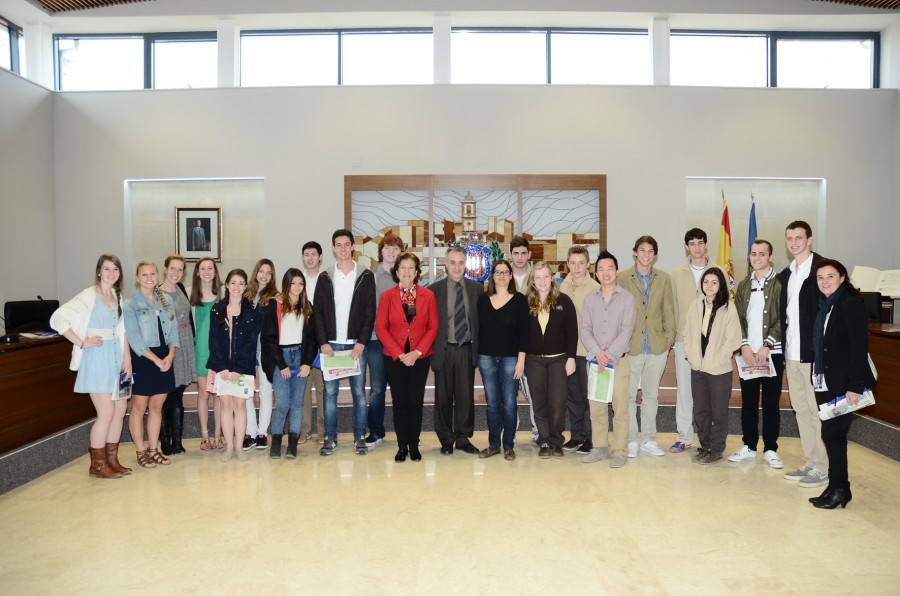 Visita Ayto estudiantes norteamericanos