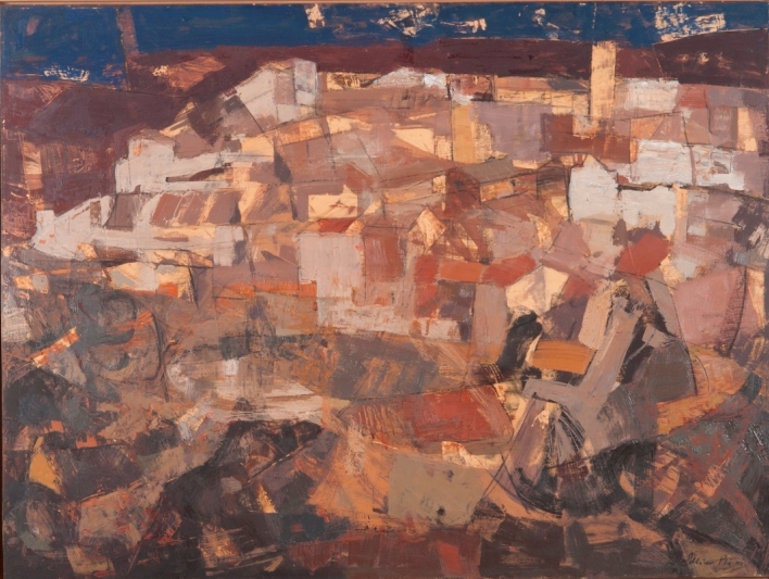 2. BUSQUEDA DE LA LUZ, MIXTA SOBRE TABLA 97X130, 1990