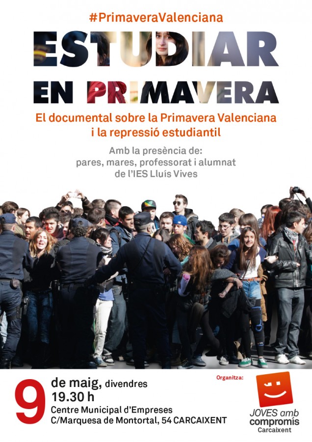 Cartell estudiar en primavera